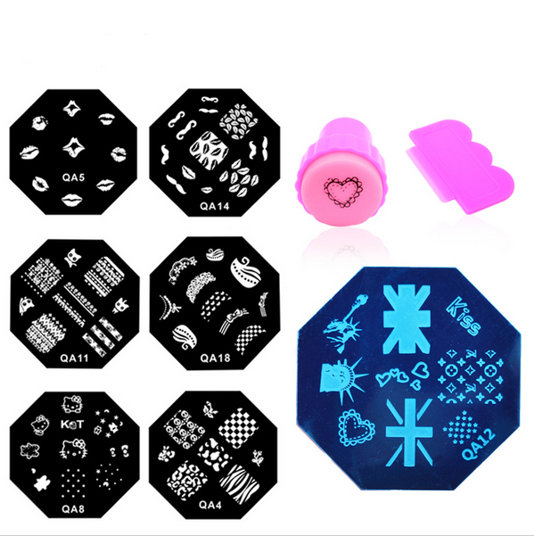 QA Nail art stampping plates