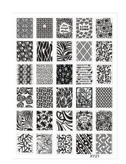 XY Nail art stampping plates