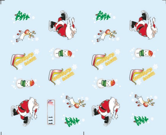 christmas nail sticker