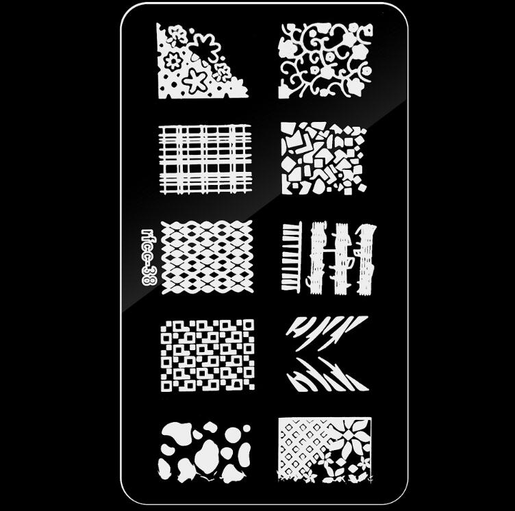 RFCC  Plastic nail art plates