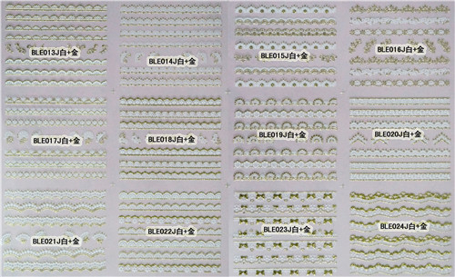 BLE013J-024J  WHITE AND GOLD