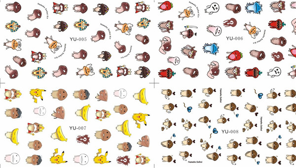 YU05-08 YU water nail sticker