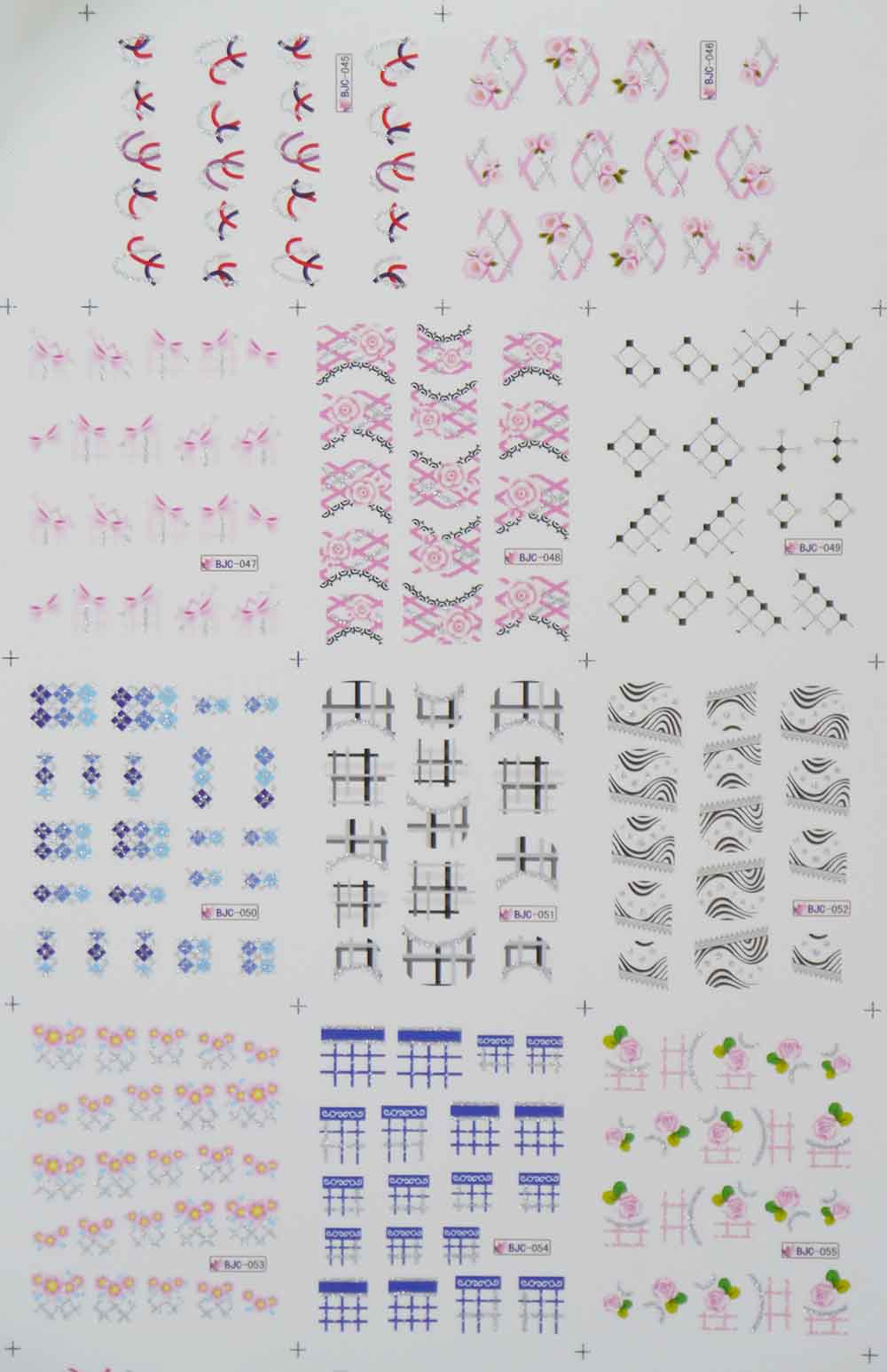 BJC045-055 nail sticker