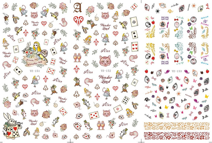 YE151-153 nail sticker 3 in 1