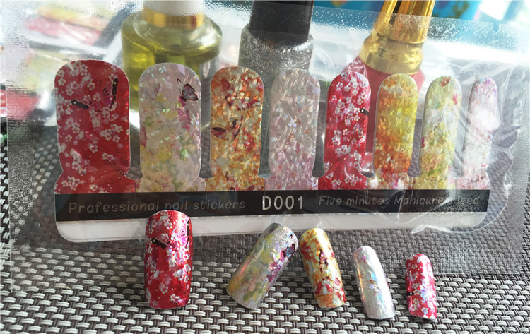 3D nail sticker D series