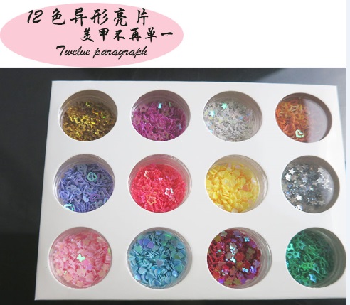 mix star/heart Nail art decoration flakes