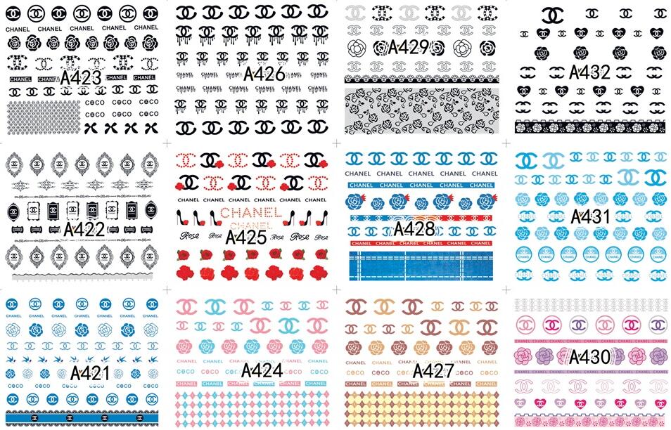 A421-480 A series Water Nail Sticker