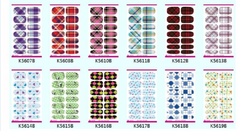 K5601B-5725B Full Nail Water Sticker