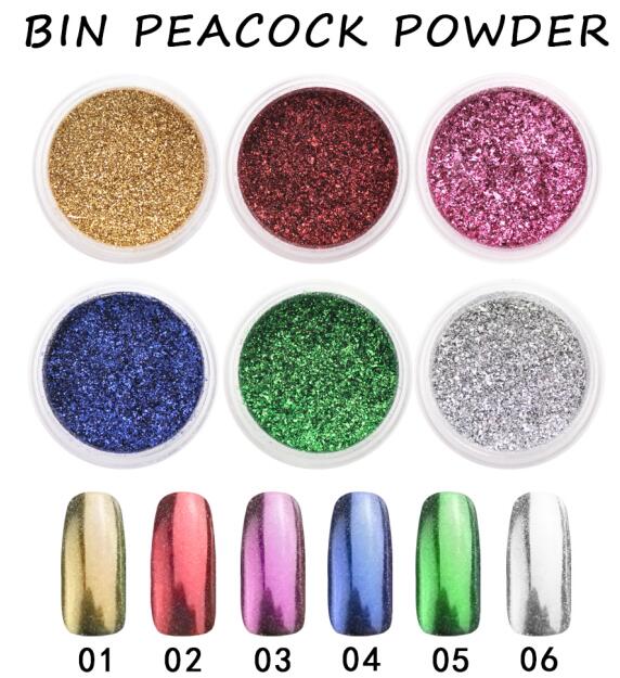 Peacock Nail Pigment Powder