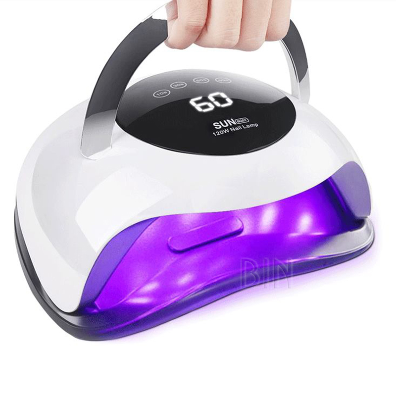 BIN New 120W UV Nail Lamp UV Gel Nail Curing Lamp Light Dryer