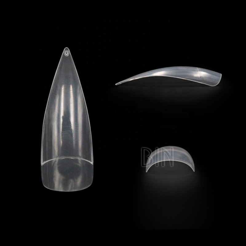 BY-NT-51 Sharp Stiletto False Nails Tips Manicure Artificial Half Cover Nail Tips