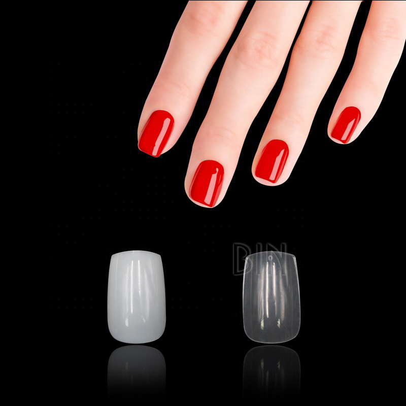 BY-NT-50  Fashionable Short Square Full Cover Nail Tips False Nail Tips Artificial