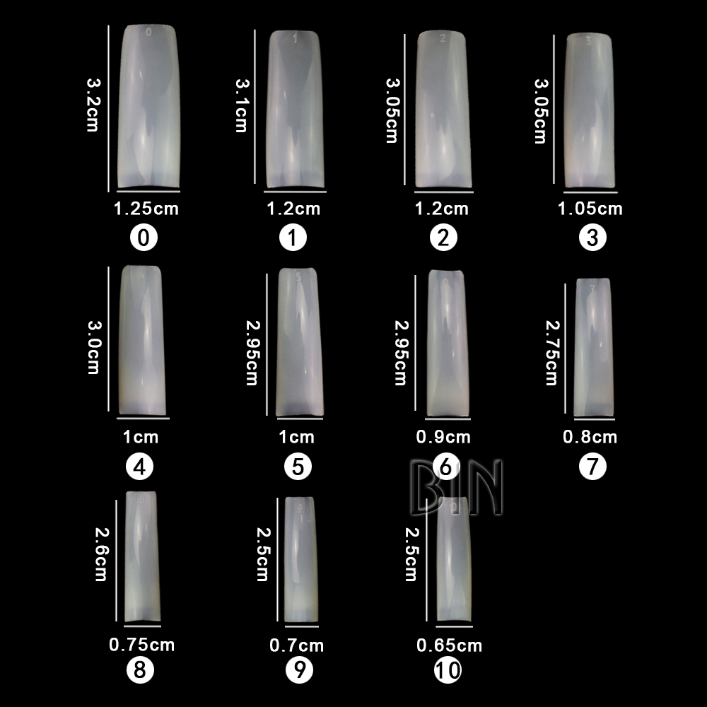 BY-NT-33 Sale Half Cover Nail Tips
