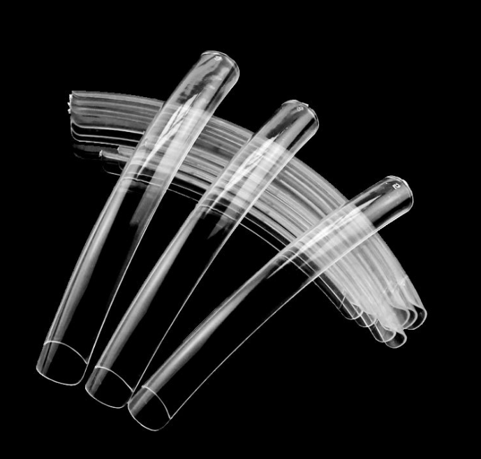 BY-NT-28 10Pcs/Bag Extra Long French False Clear Nail Art Design Salon Tips