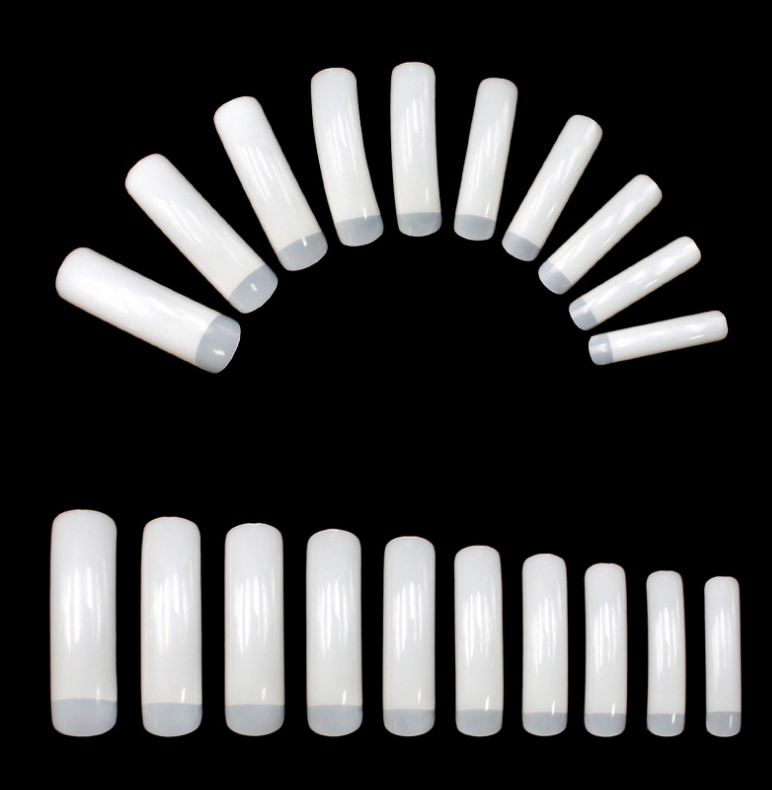 BY-NT-26 High Quality Long Half Cover Curved Nails Display Tips 500Pcs