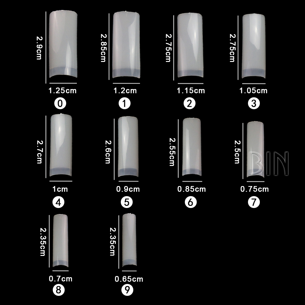 BY-NT-21 OEM factory price false nails Half Cover Full Cover French Nail Tips abs plastic nail tips