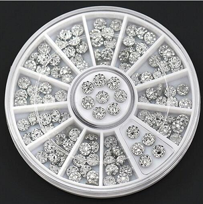 nail diamonds wheel decoration