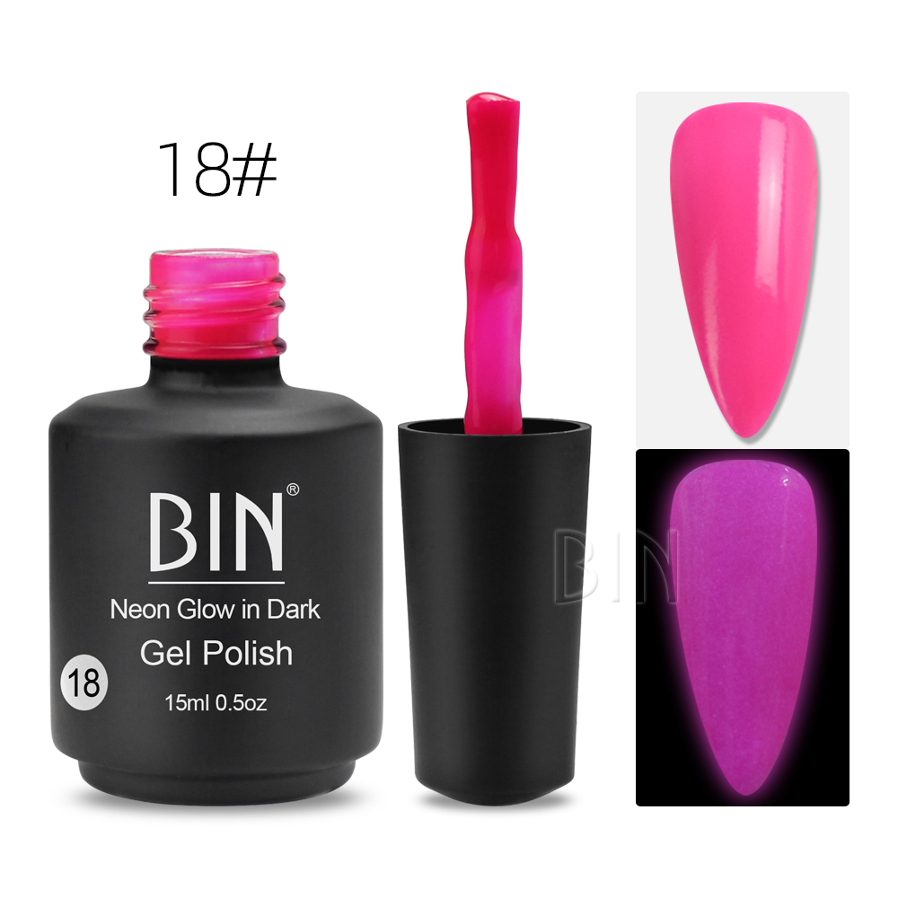 Glow in dark gel polish