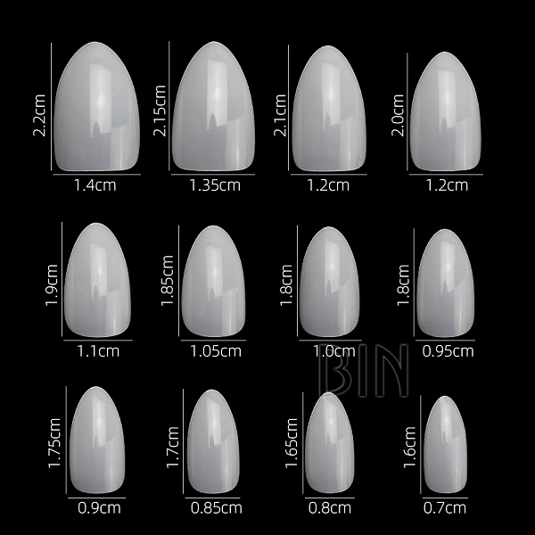 BY-NT-64 new short sharp nail tips