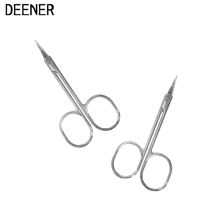 Stainless steel round nose hair scissors