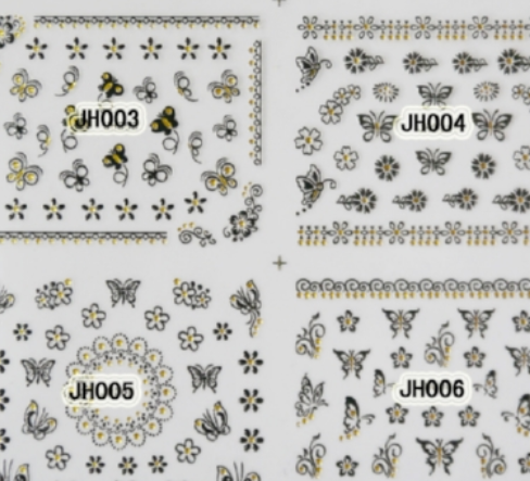 JH001-096 3D nail sticker