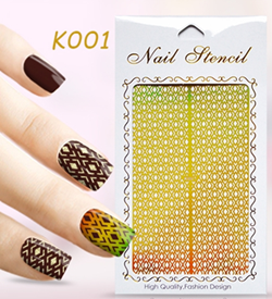 K001-094 stencil nail sticker