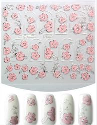 3D E-series Nail Sticker