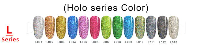 L  Holo color series acrylic powder