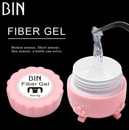BIN FIBER BUILDER GEL 5g pink bottle